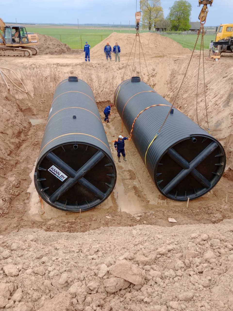 Резервуары KANN V-80 на 80м3 диаметром 3 метра производства ООО КАНН ПРОЕКТ